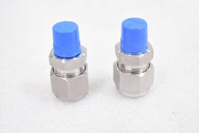 HAM-LET LET-LOK MALE CONNECTOR 1/4'' MALE NPT X 1/2'' TUBE FITTING, (LOT OF 2)