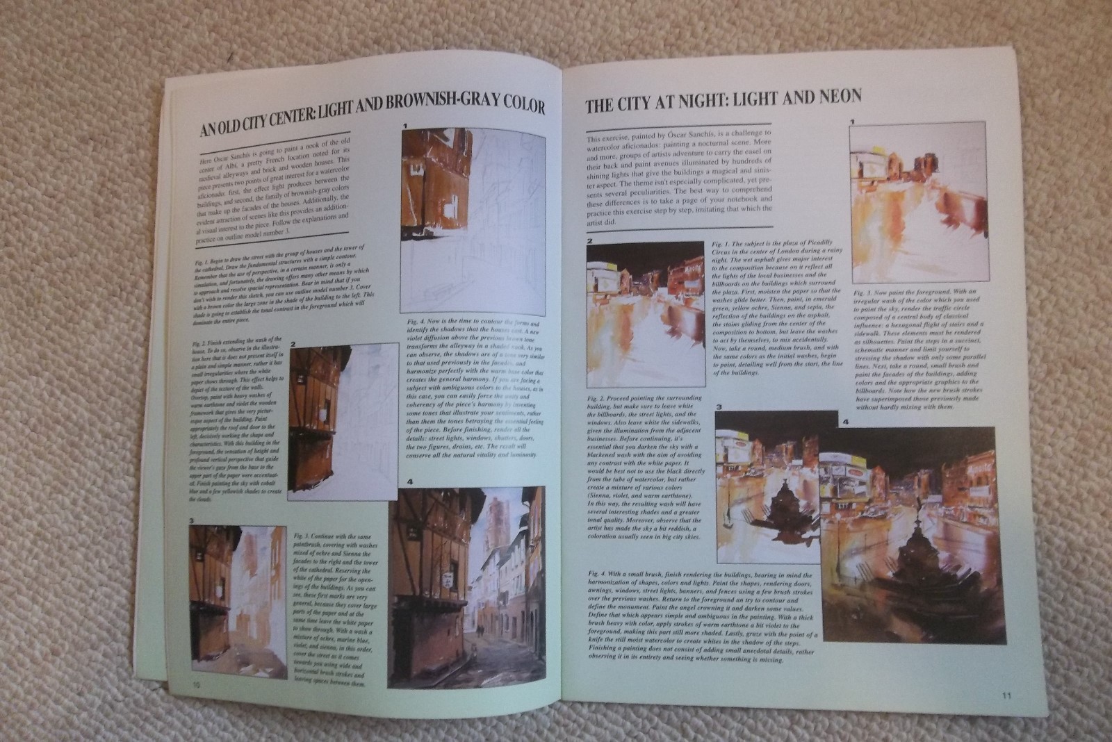 Painting exercise books- Urban Landscapes - 2000 LEMA Publications - Spain