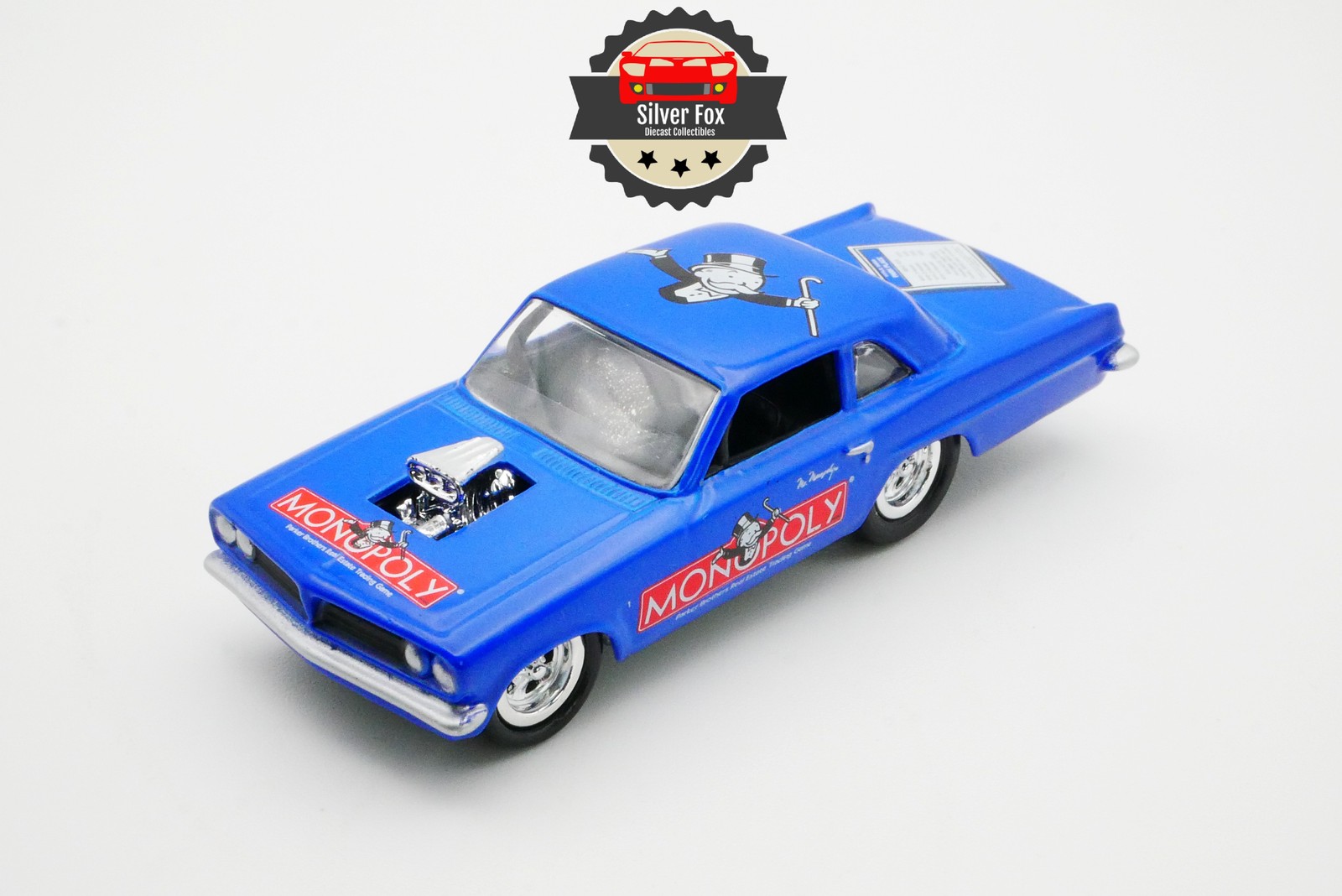 1963 PONTIAC TEMPEST MUSCLE BLUE BLOW 1:64 SCALE DIECAST COLLECTOR MODEL CAR - Picture 10 of 10