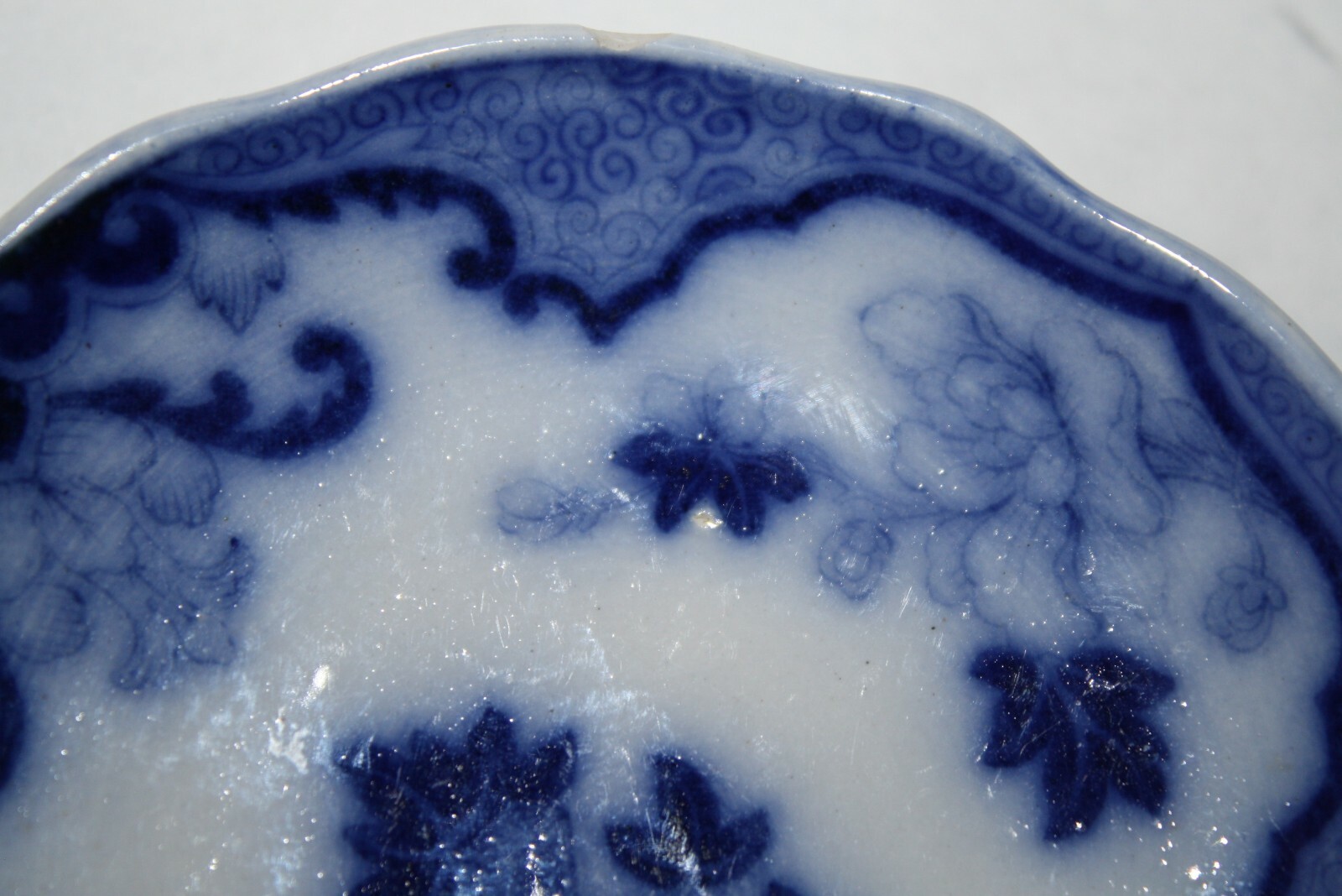 Antique Flow Blue Cauldon 