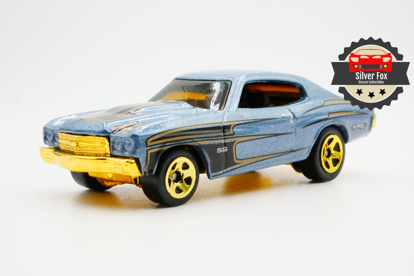 1970 CHEVROLET CHEVELLE SS LIGHT BLUE 1:64 SCALE DIECAST COLLECTOR MODEL CAR