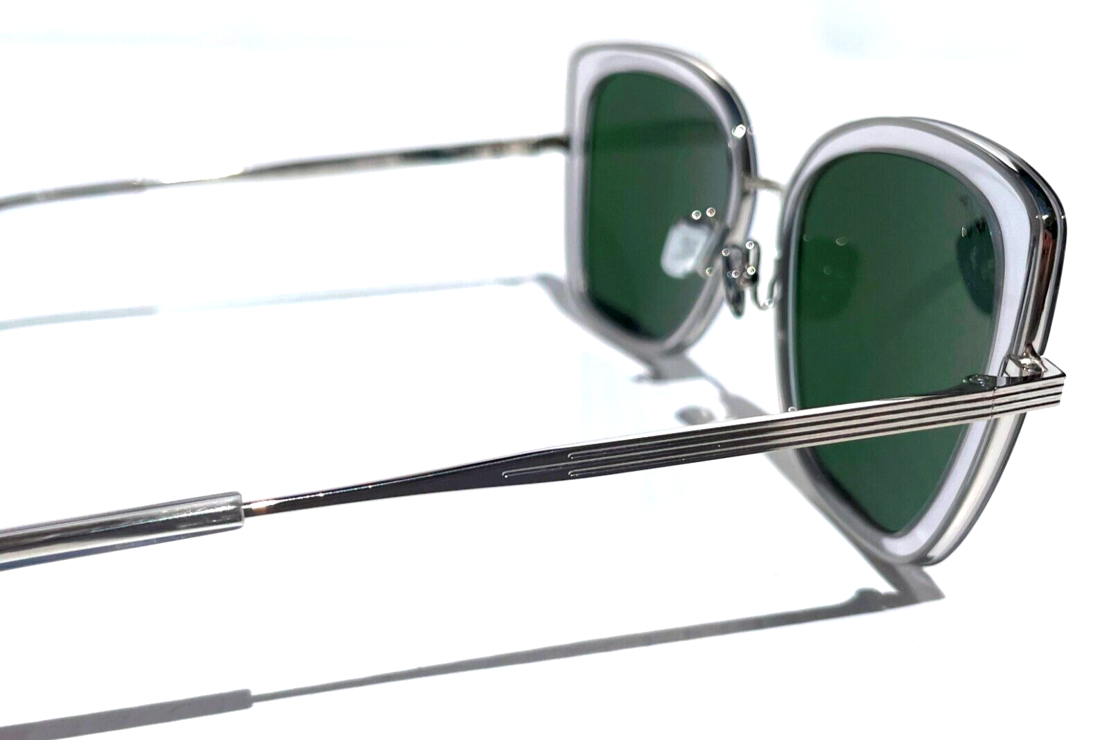 Pre-owned Maui Jim Violet Lake Transparent Polarized Maui Blue Lens Sunglass B843-11