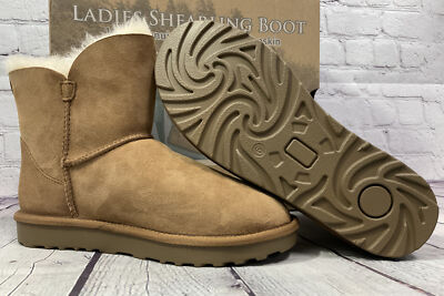 Ladies Shearling Boots 100% Genuine Australian Sheepskin Size 6 New With Box
