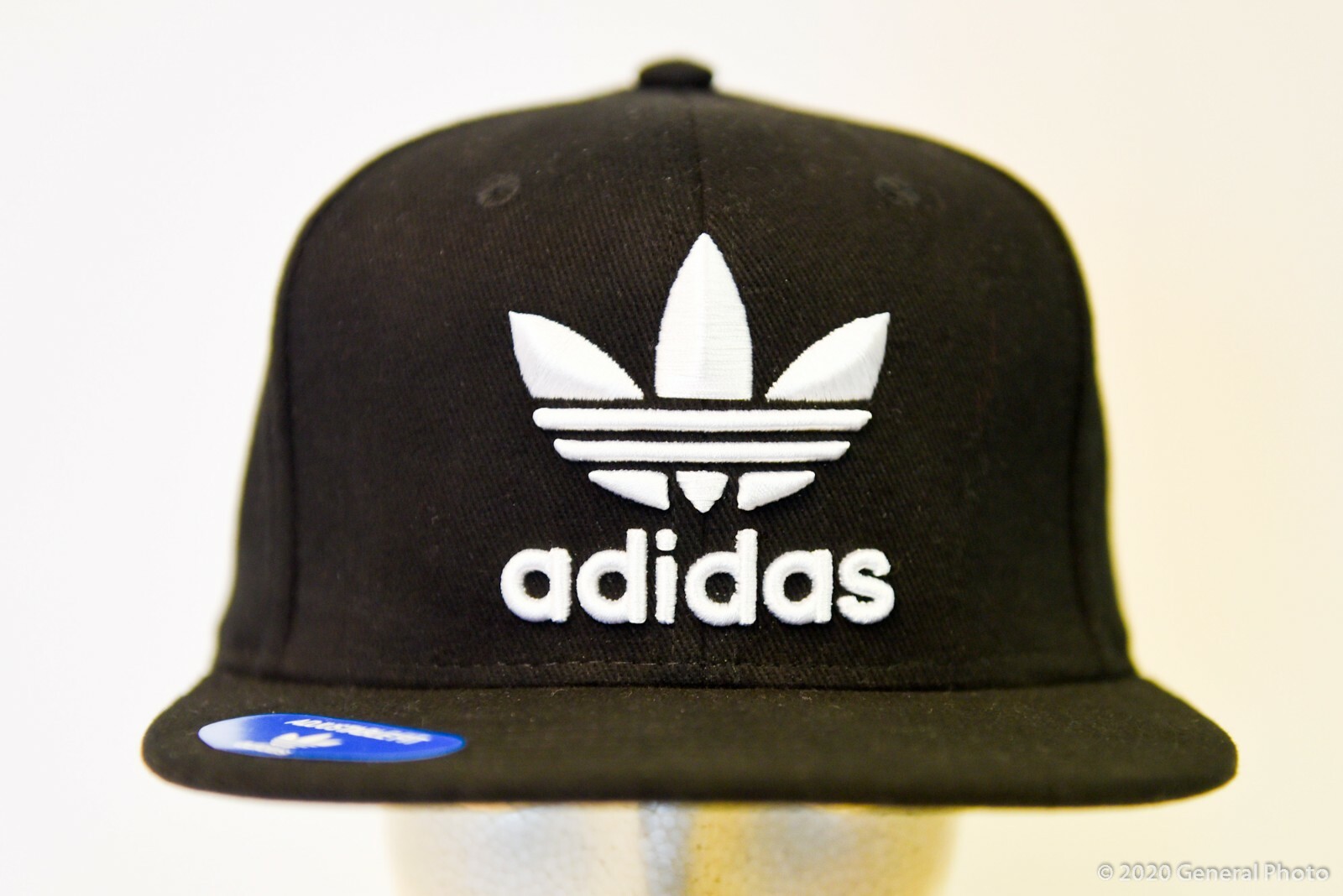 Men's Adidas Originals Trefoil Flatbrim Black Hat Cap [C153