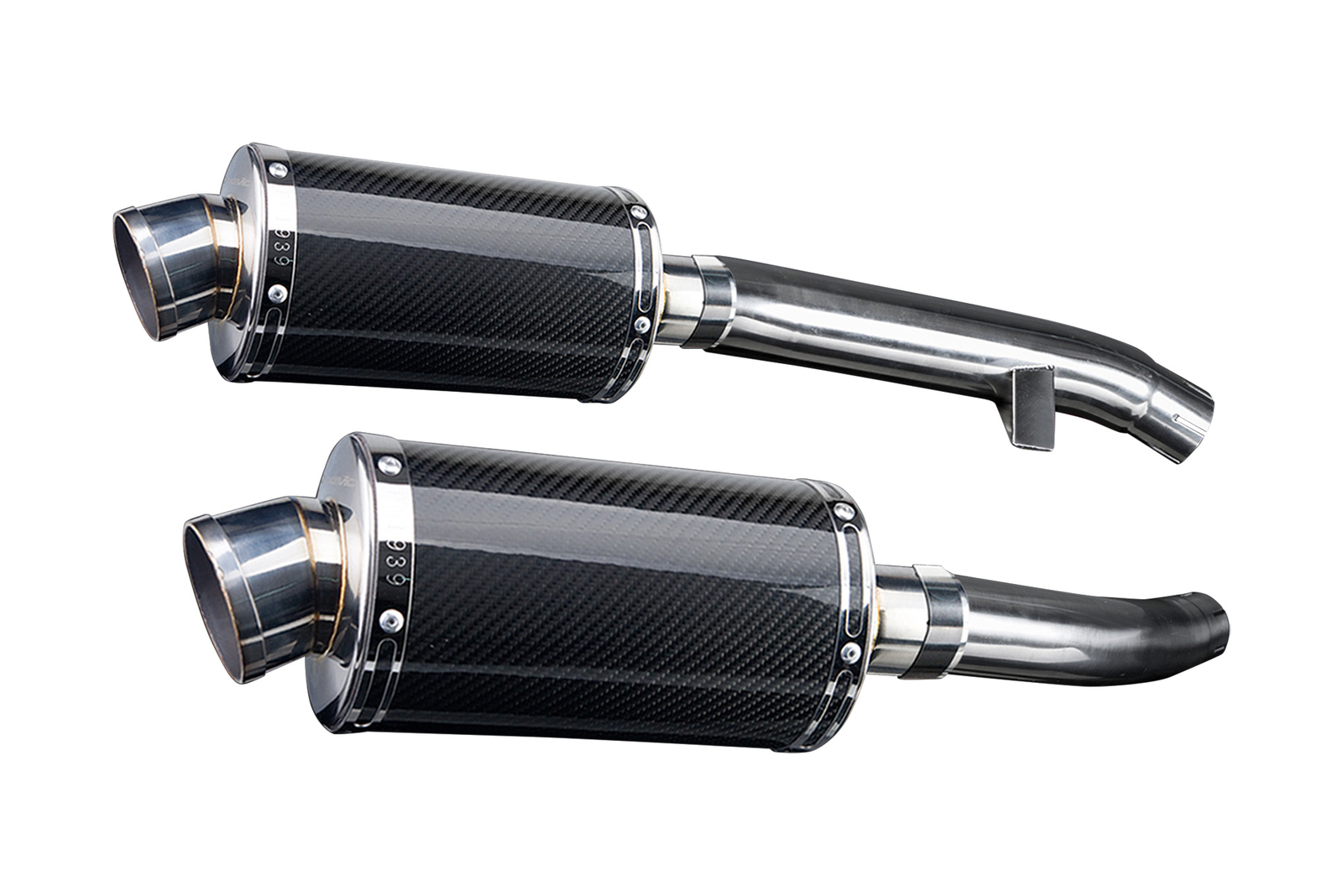 Yamaha FJR1300 Delkevic Slip On DS70 9" Carbon Fiber Oval Muffler