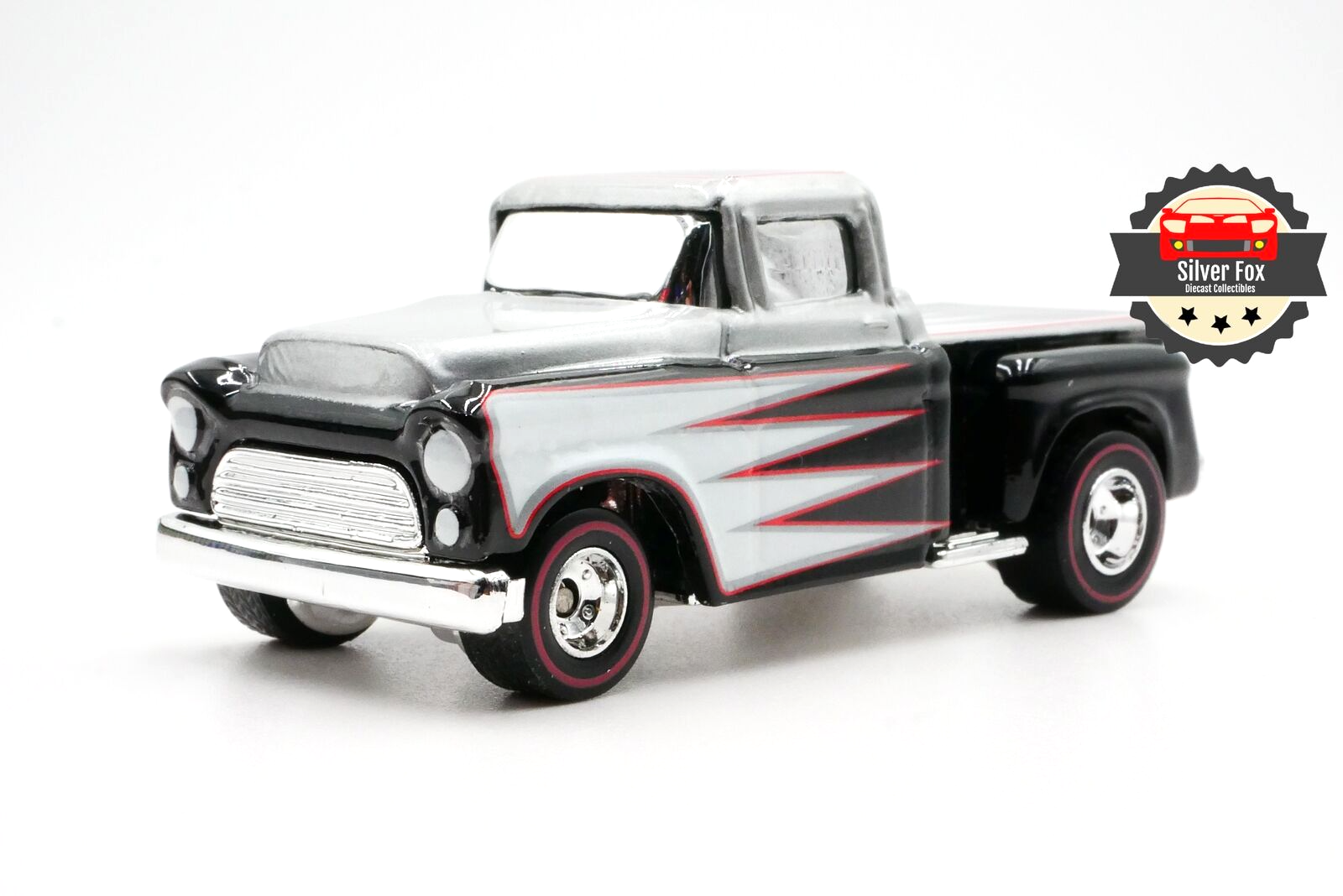 1956 CHEVY FLASHSIDER PICKUP TRUCK GRAY 1:64 SCALE DIECAST COLLECTOR MODEL CAR