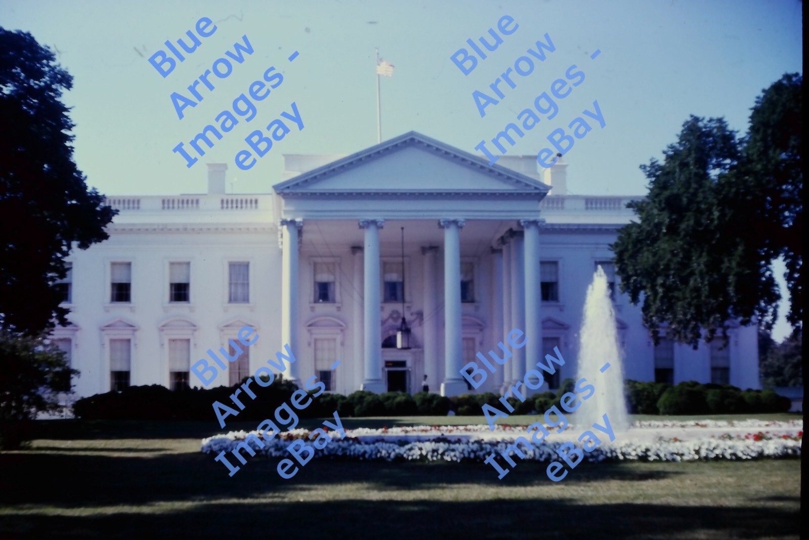 しの 1935 Color Print Reflecting Pool Washington Monument