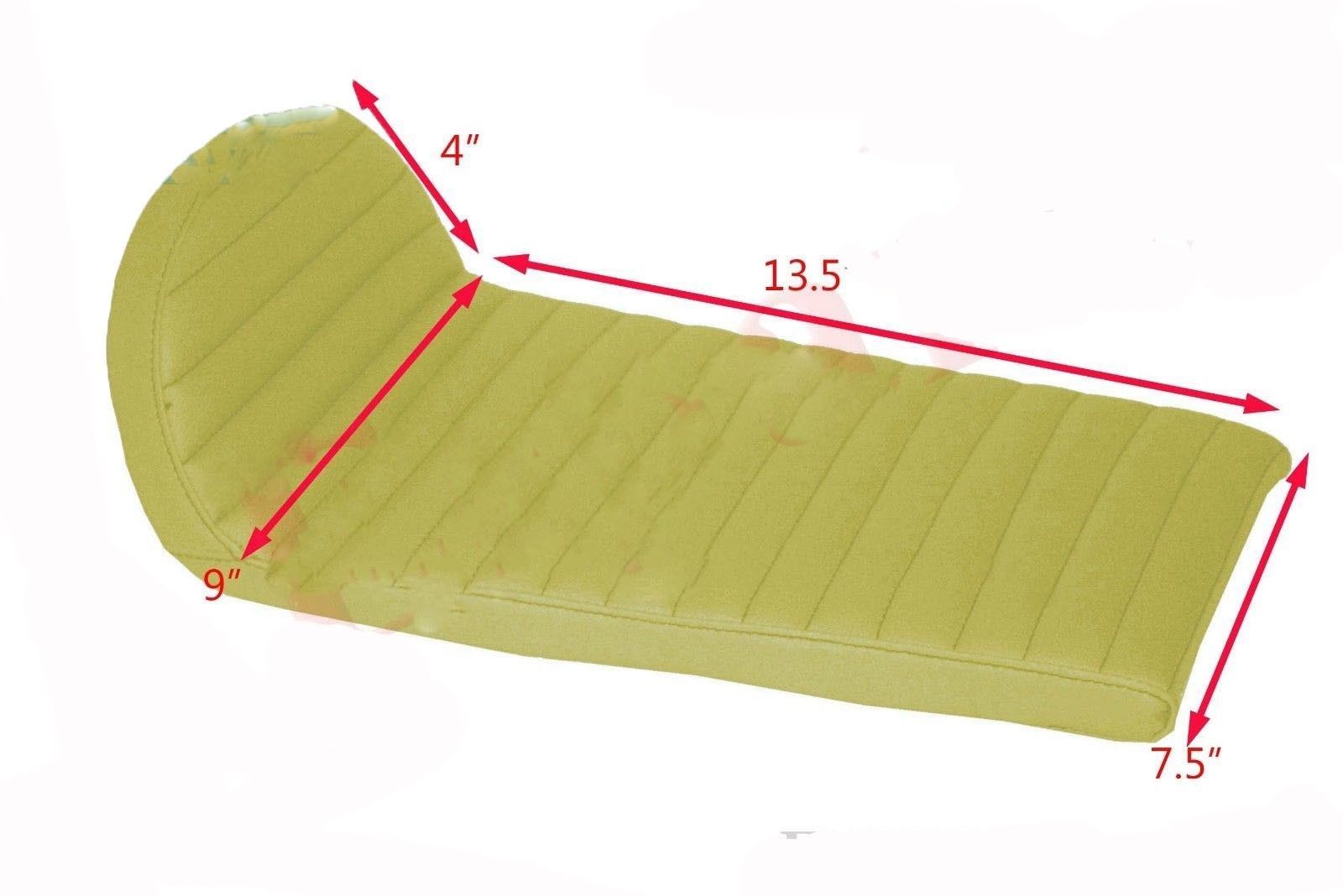Benelli Mojave Seat Pale Yellowish Green Faux Leather Cafe Racer 260 360  