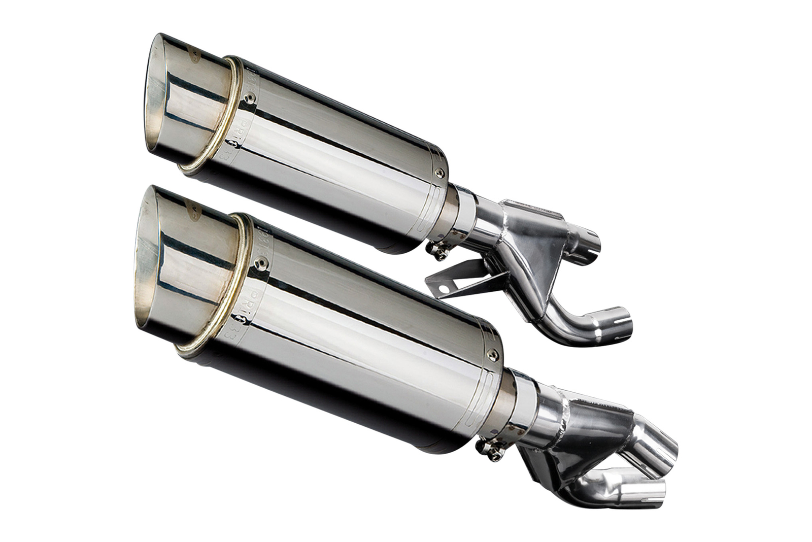 Yamaha VMAX 1200 Delkevic Slip On Mini 8" Stainless Round ...