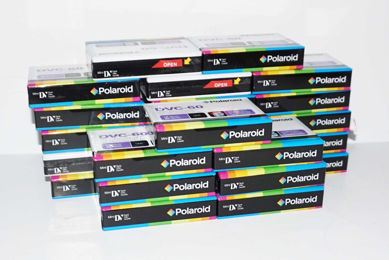 DVC-60 Polaroid Tapes Lot of 24 Sealed Mini DV FREE SHIPPING NEW