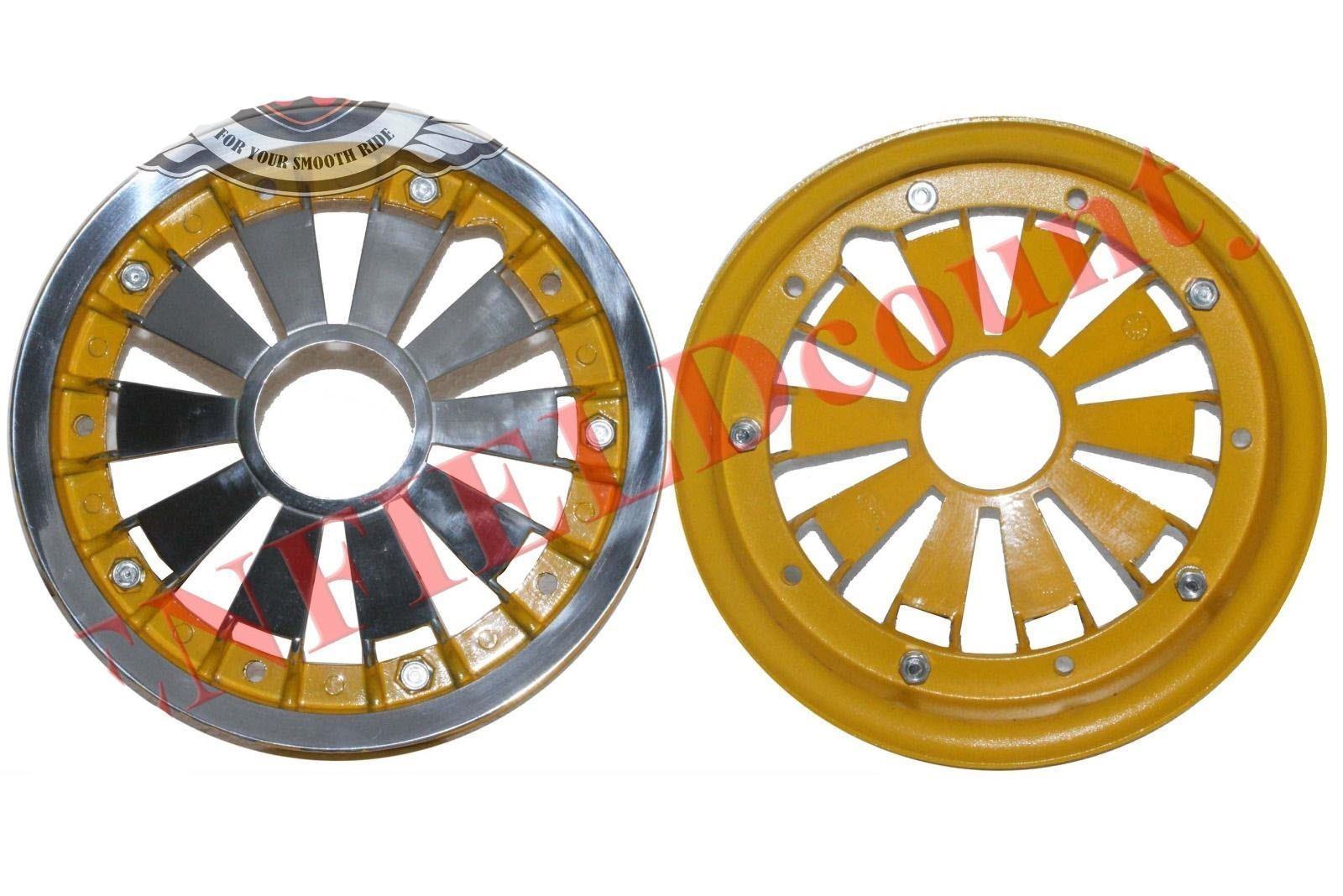 Vespa Bajaj Chetak Wheel Split Rim Pair 10'' Alloy Aluminium
