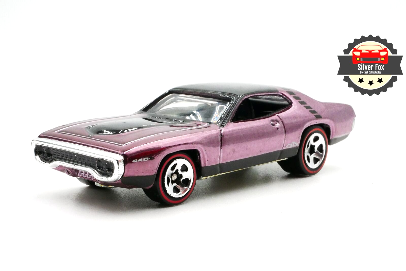 1967 PLYMOUTH 440 GTX SPECTRAFLAME PURPLE 1:64 SCALE DIECAST COLLECTOR MODEL CAR