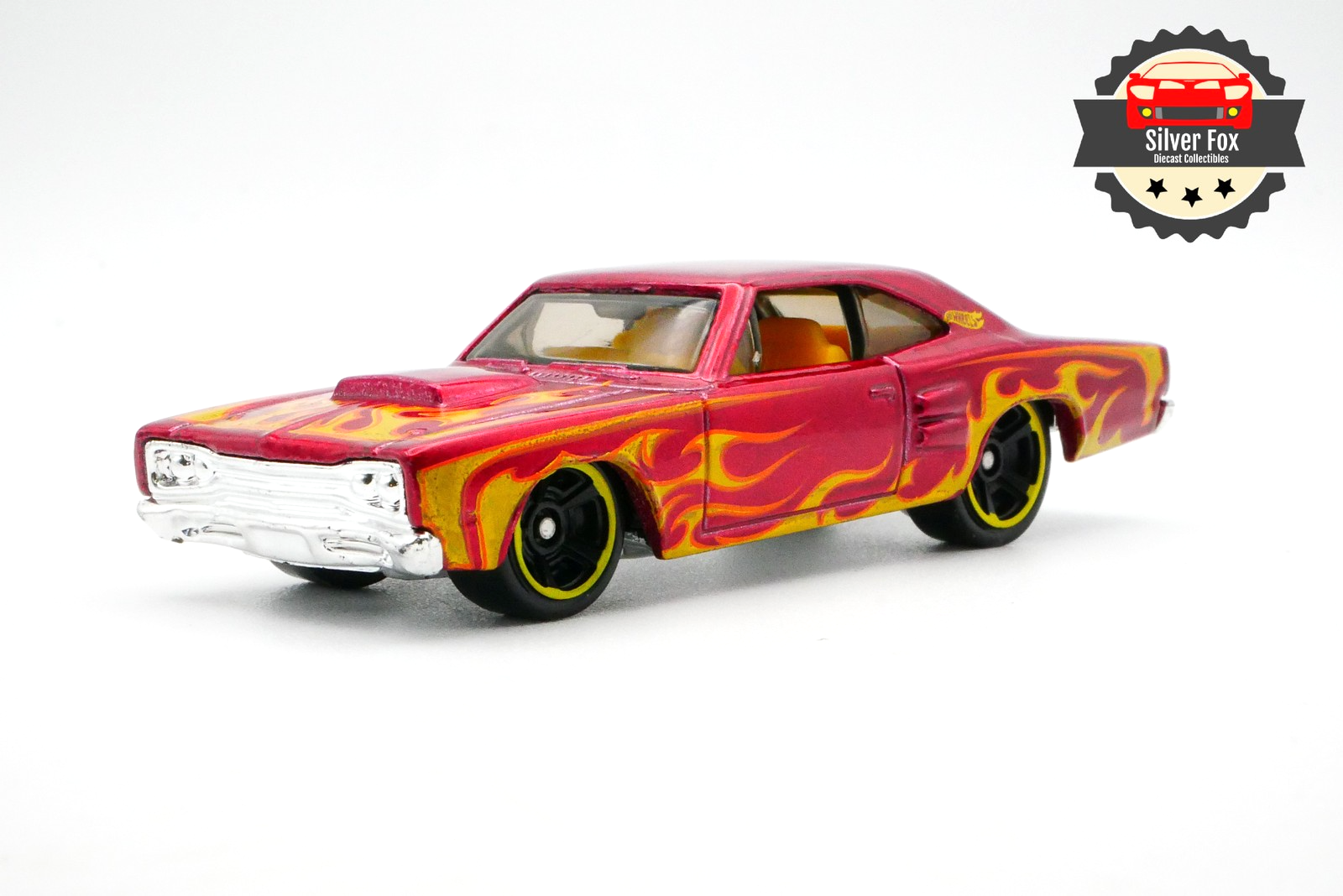 1969 DODGE CORONET BURGUNDY FLAMES 1:64 SCALE DIECAST COLLECTOR MODEL CAR