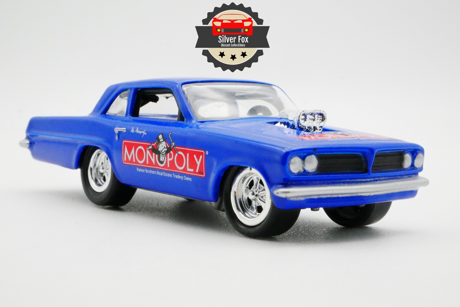 1963 PONTIAC TEMPEST MUSCLE BLUE BLOW 1:64 SCALE DIECAST COLLECTOR MODEL CAR - Picture 4 of 10