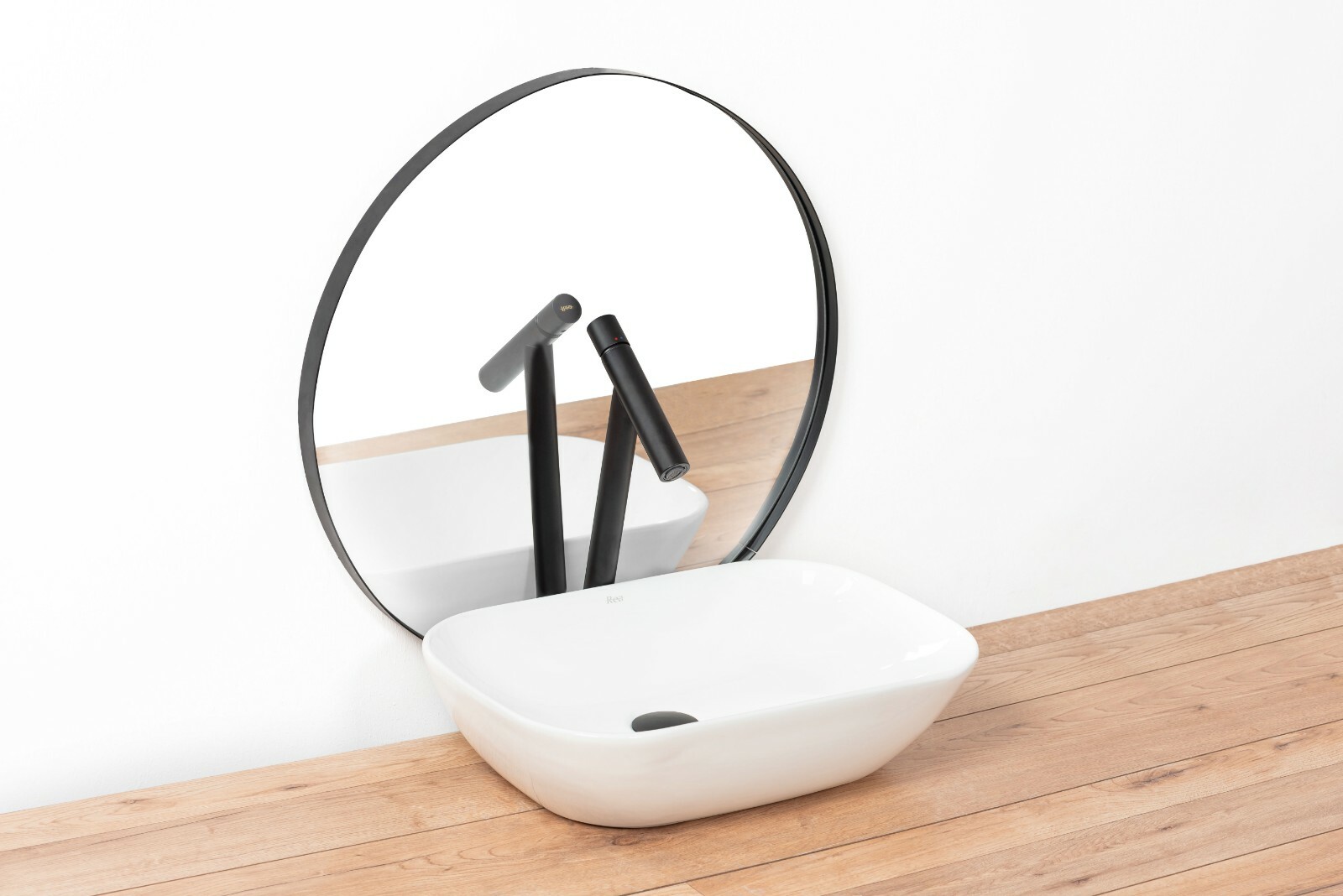 Waschbecken Waschtisch Keramik Aufsatzbecken Becken Bad Rea CELIA SLIM