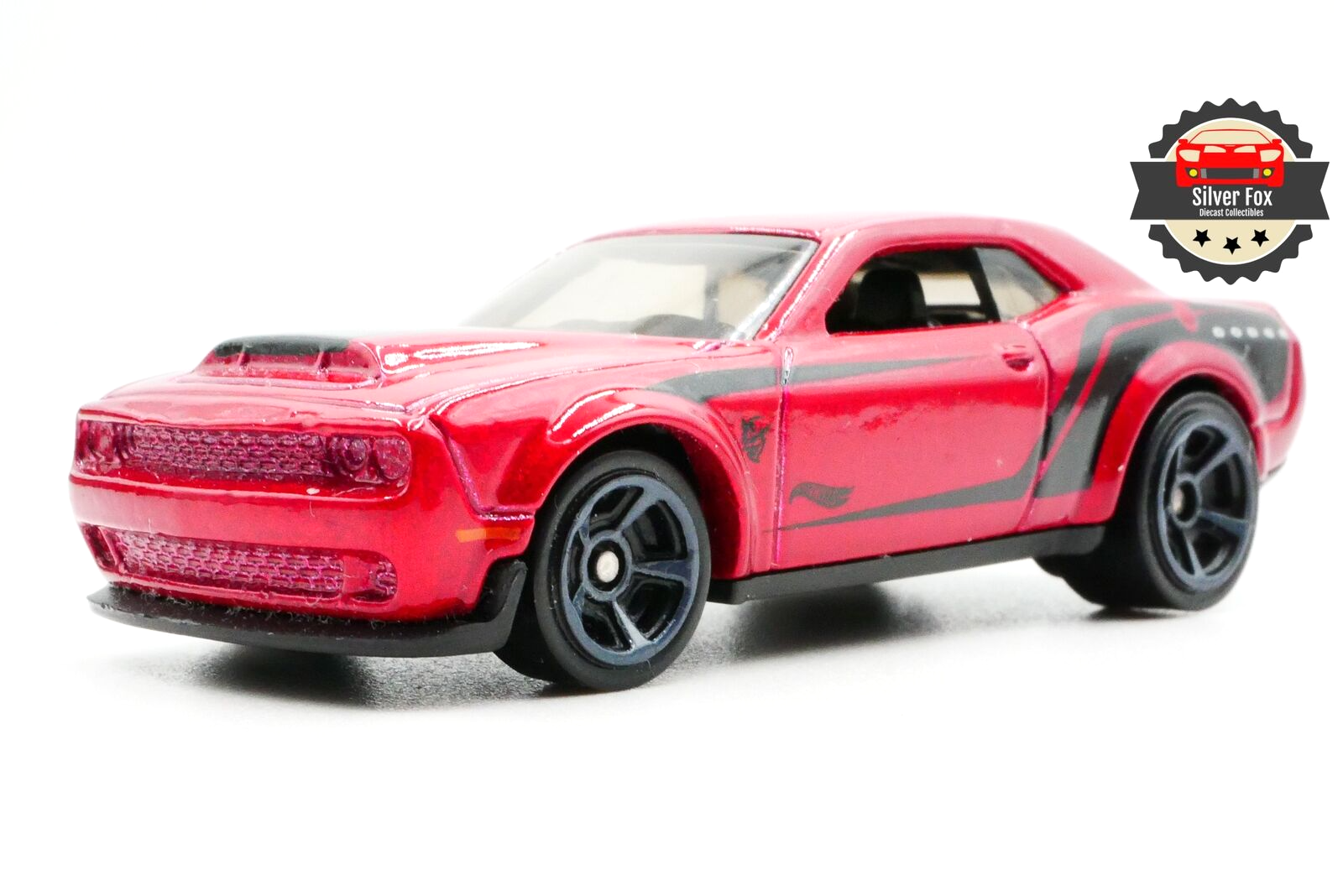 2018 DODGE CHALLENGER SRT DEMON OCTANE RED 1:64 SCALE DIECAST COLLECTOR MODEL