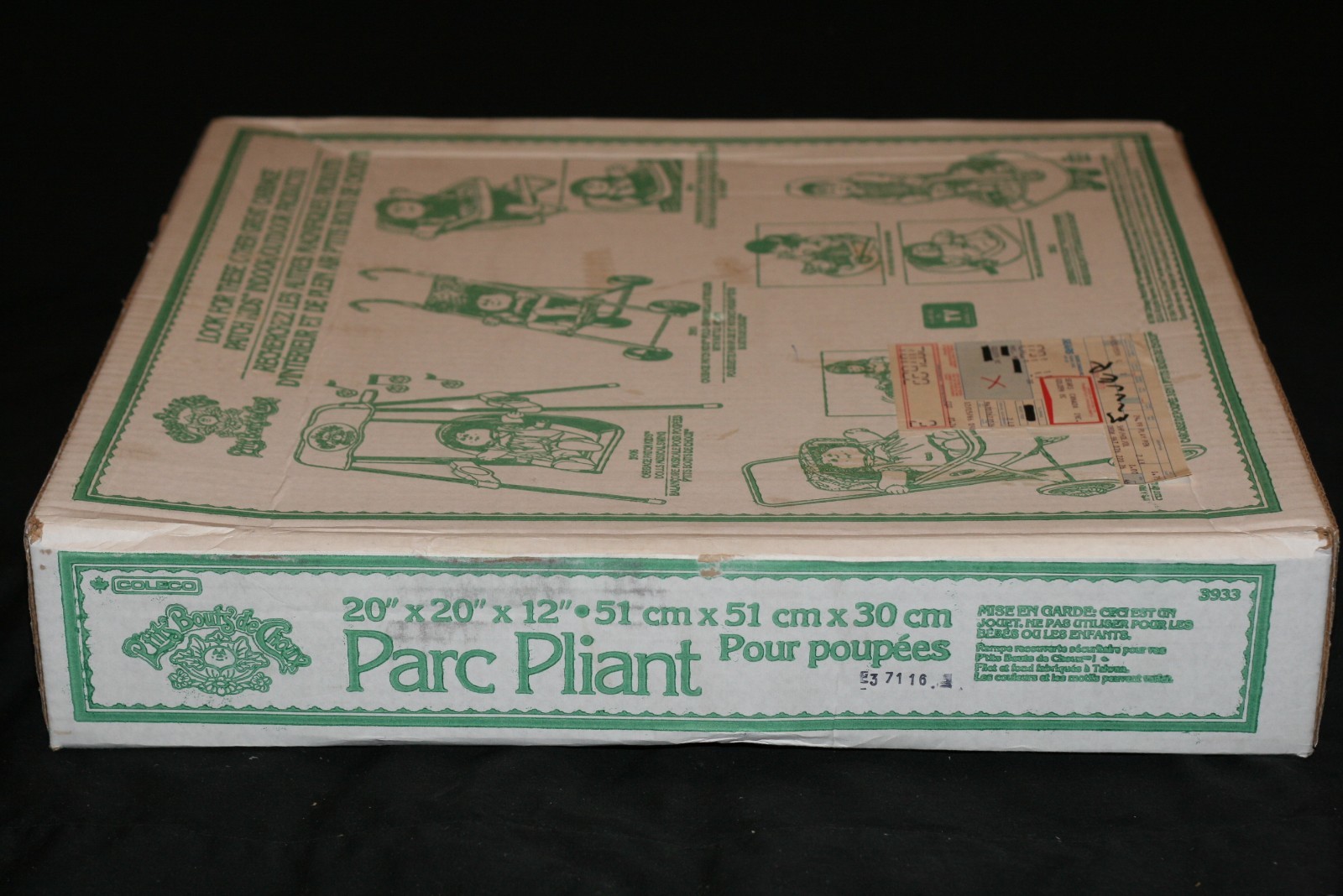 VTG 1984 COLECO CABBAGE PATCH KIDS FOLD-UP PLAYPEN NEW UNOPENED RARE PLAY PEN