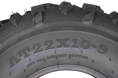 MASSFX Grinder 22x10-9 Rear Tire Durable 6 Ply Soft/Hard Pack Ground for ATV