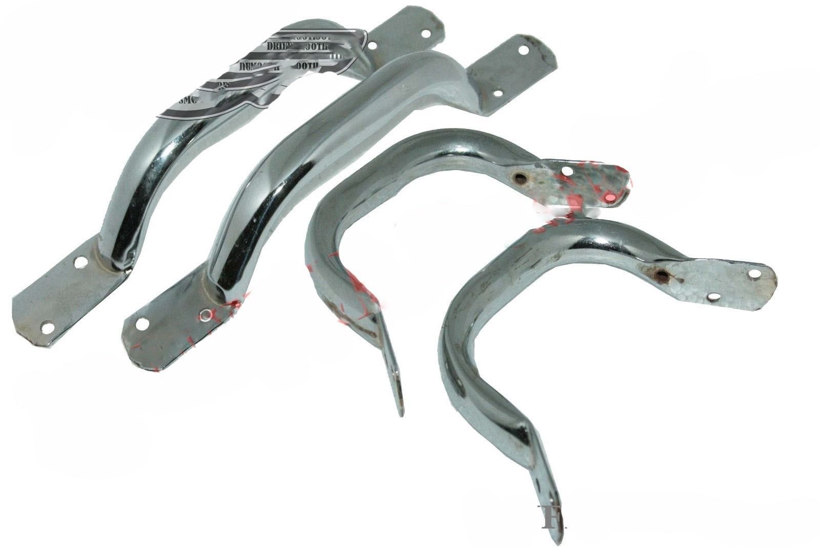 4x Side & Rear Body Lifting Grip Handle Chrome For Willys MB Jeeps 41-45