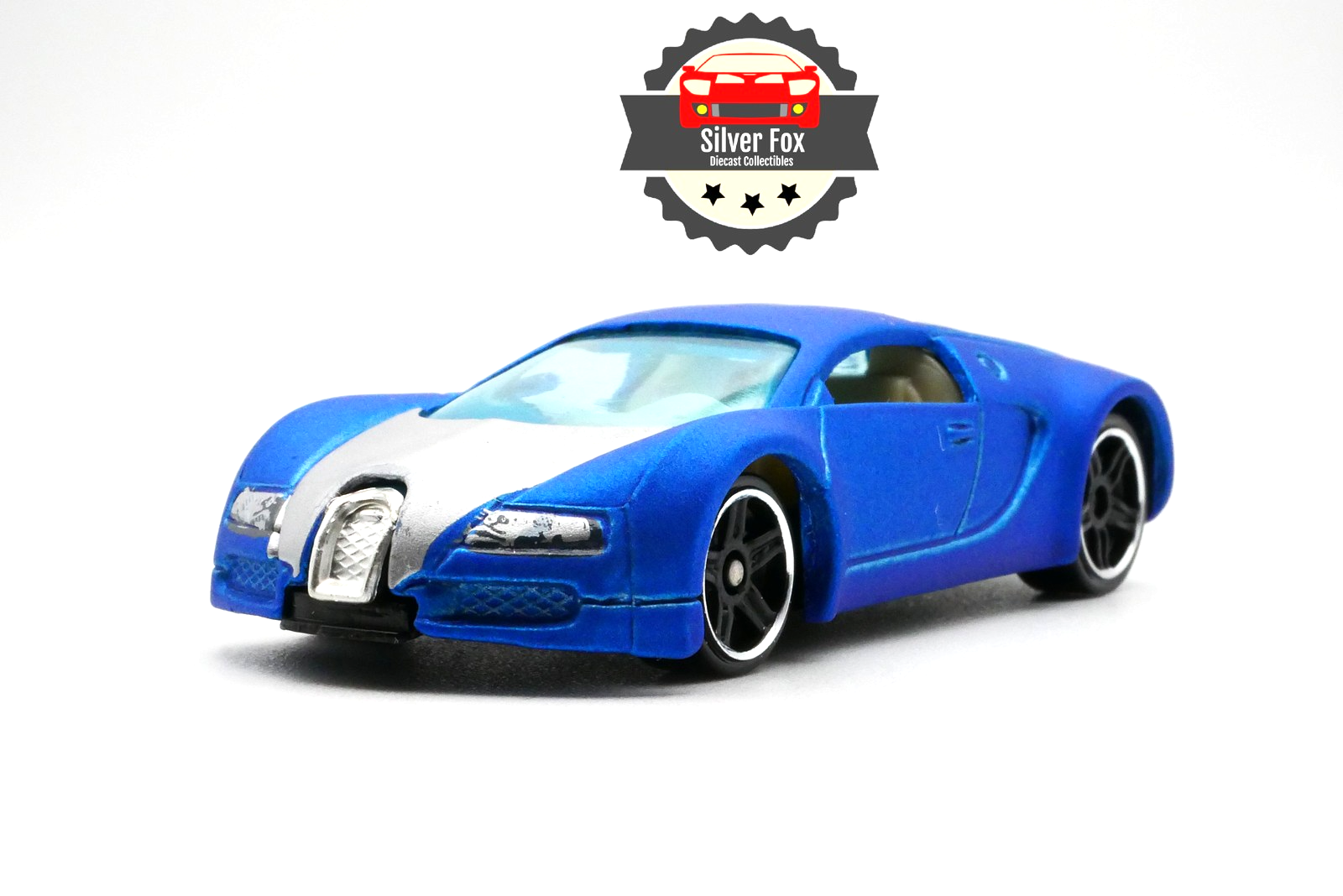 2002 BUGATTI VEYRON MATE BLUE 1:64 SCALE DIECAST COLLECTOR MODEL CAR