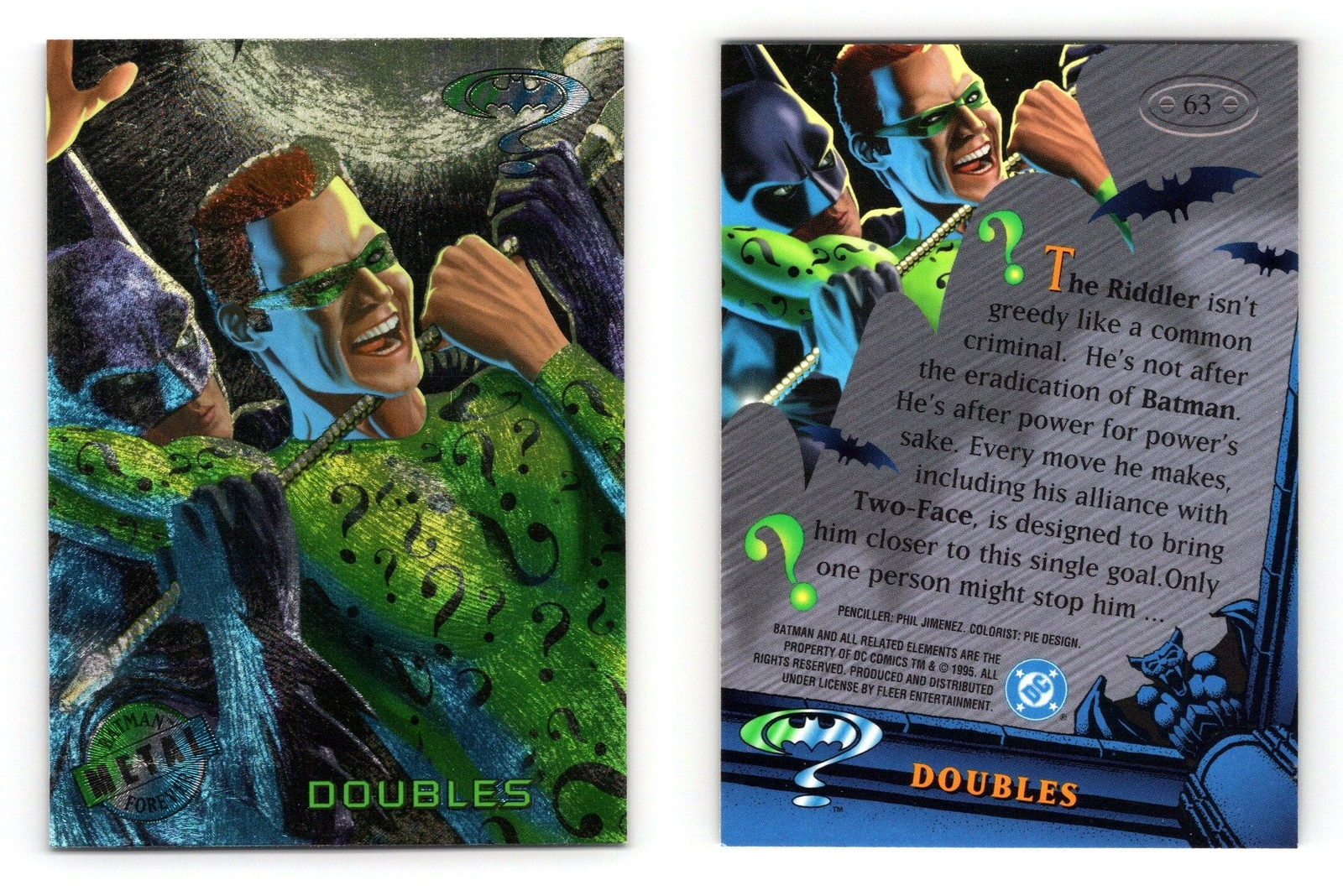 Collectors Trading Cards FLEER BATMAN FOREVER METAL