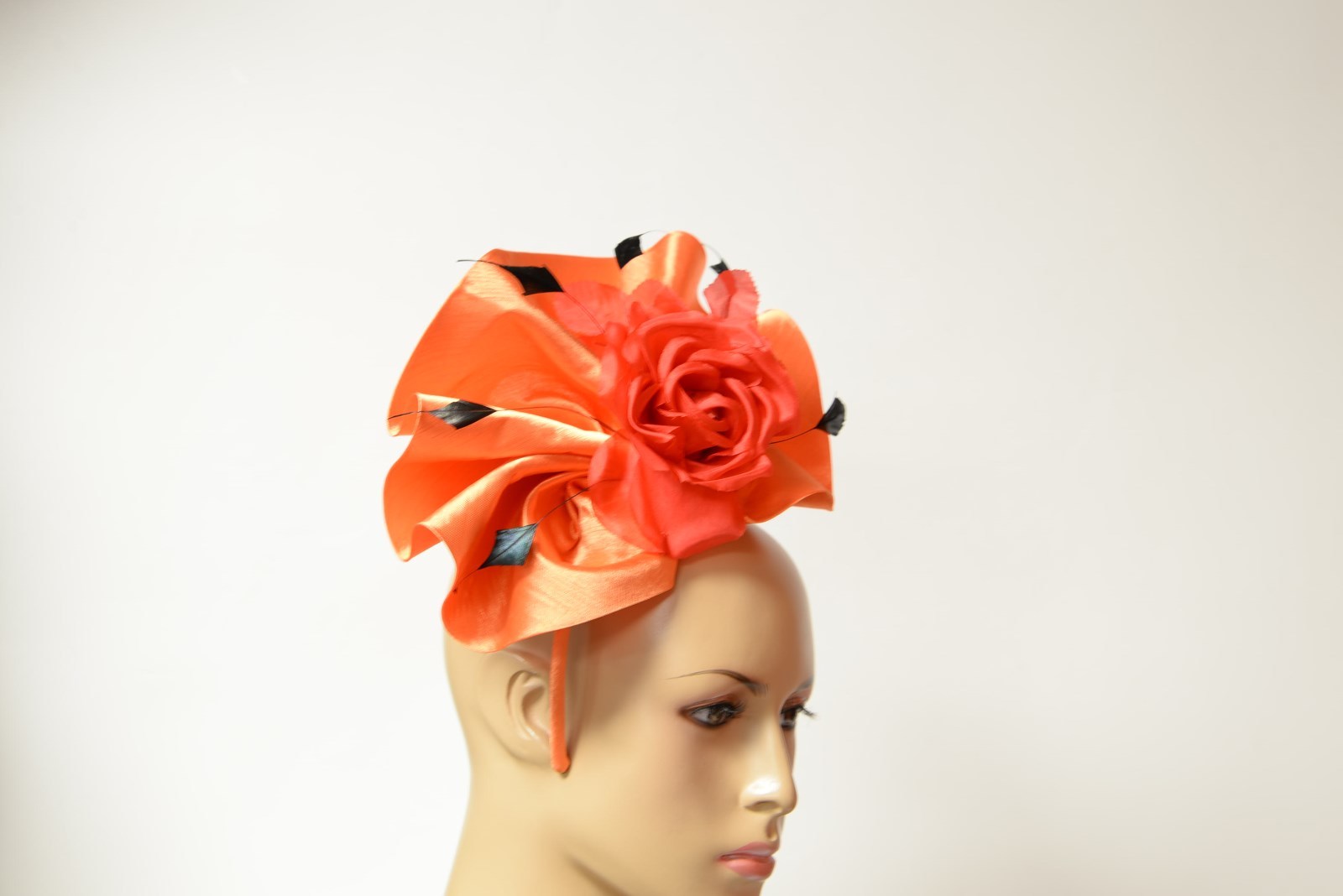 New High Quality Satin winter Fascinator Kate Middleton Style Fascinator