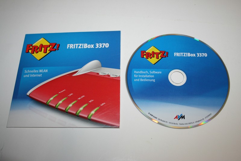Treiber CD für Fritz!Box 3370: Schnelles WLAN und Internet Art.Nr.:2000