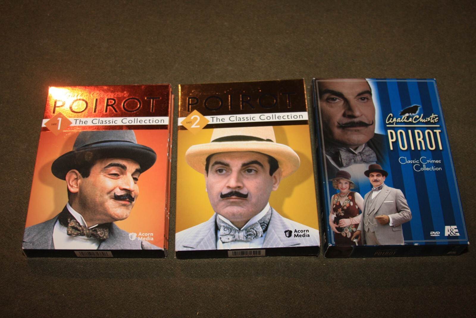 Lot of Agatha Christie's Poirot DVDs - Classic Collection 1
