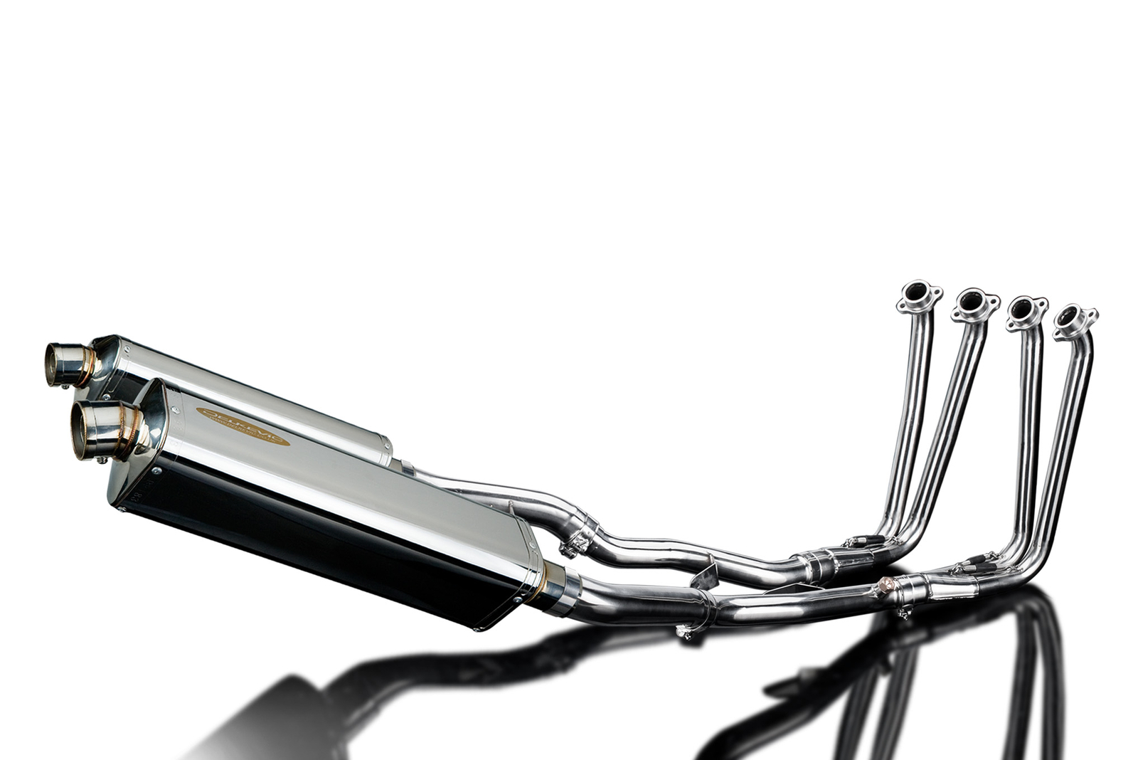 Yamaha FJR1300 Delkevic Full 42 Exhaust TriOval 17" Stainless Muffler