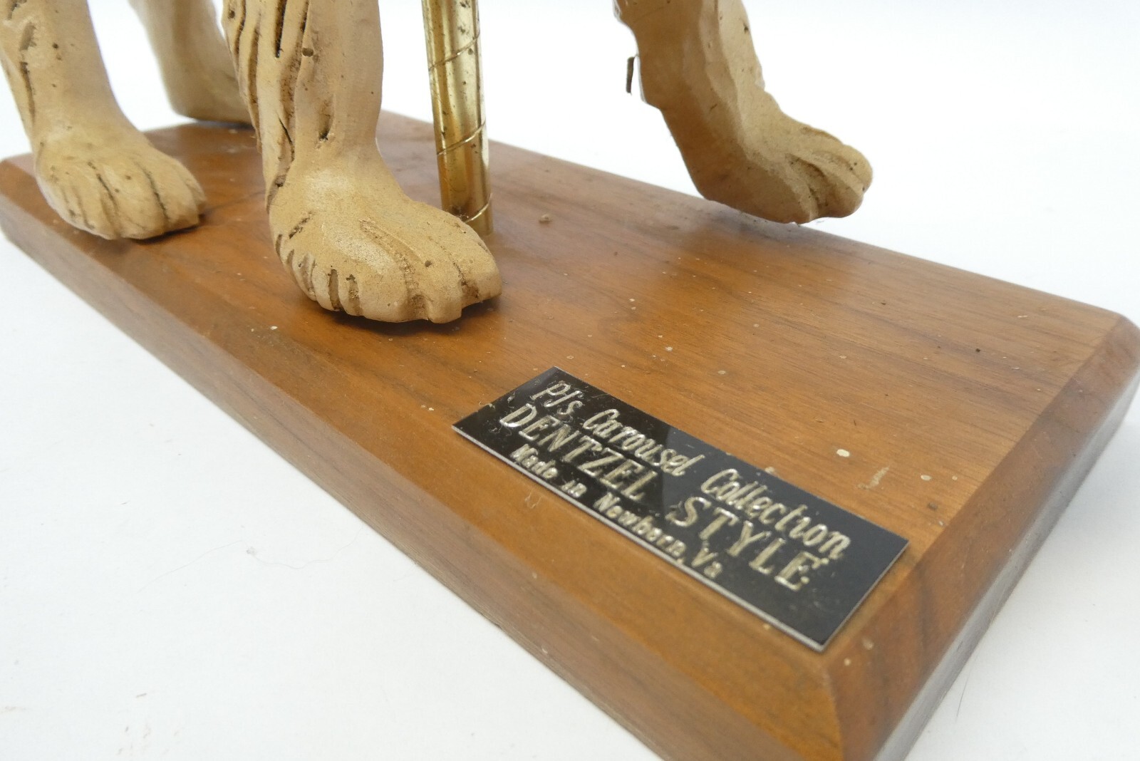 Vintage PJ’s Carousel Collection Dentzel Style Polar Bear Figure Signed PJENT85