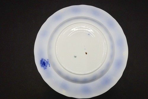 Antique Flow Blue 9 Inch Soup Bowl - Johnson Bros. Astoria Pattern - England
