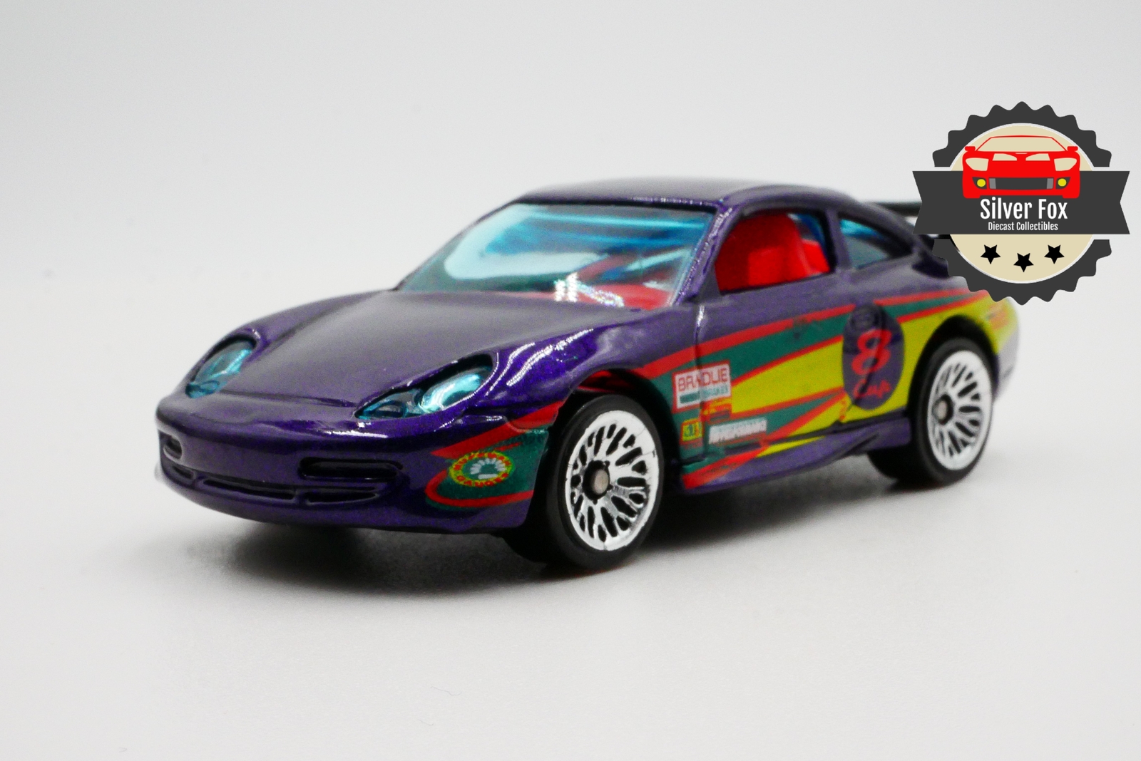 1998 PORSCHE 911 GT3 CUP PURPLE 1:64 SCALE DIECAST COLLECTOR MODEL CAR