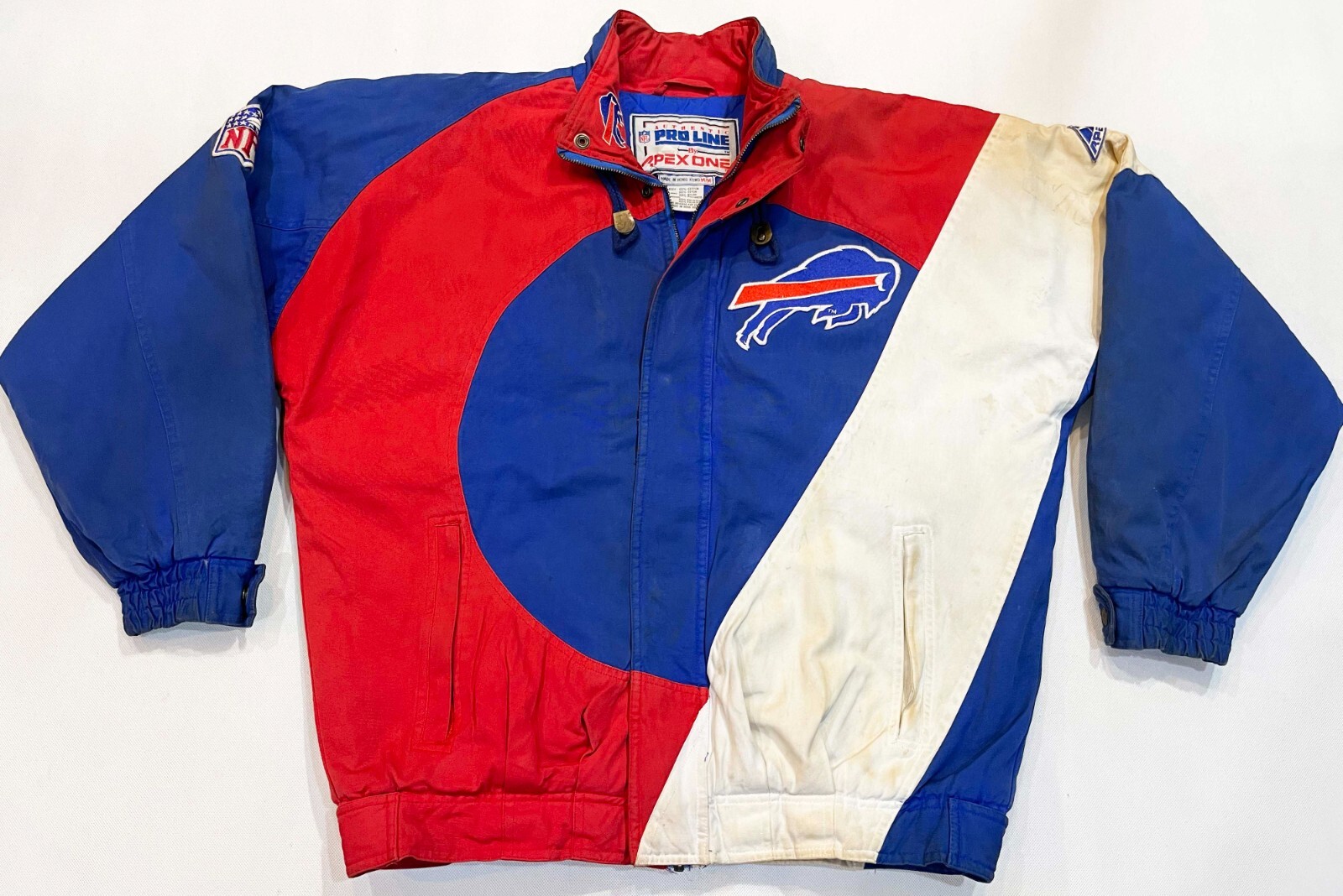 Vintage Apex One NFL Buffalo Bills Full Zip Cotton Puffer