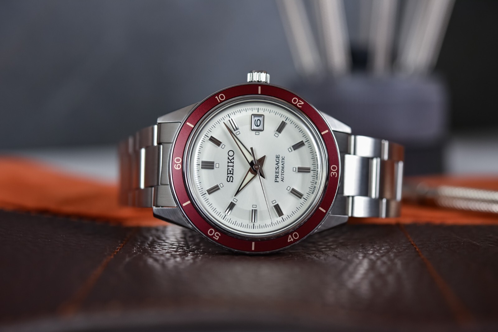Pre-owned Seiko Presage Srph93j1 Style 60's Cream Dial Analog Automatic Men's Dress Watch