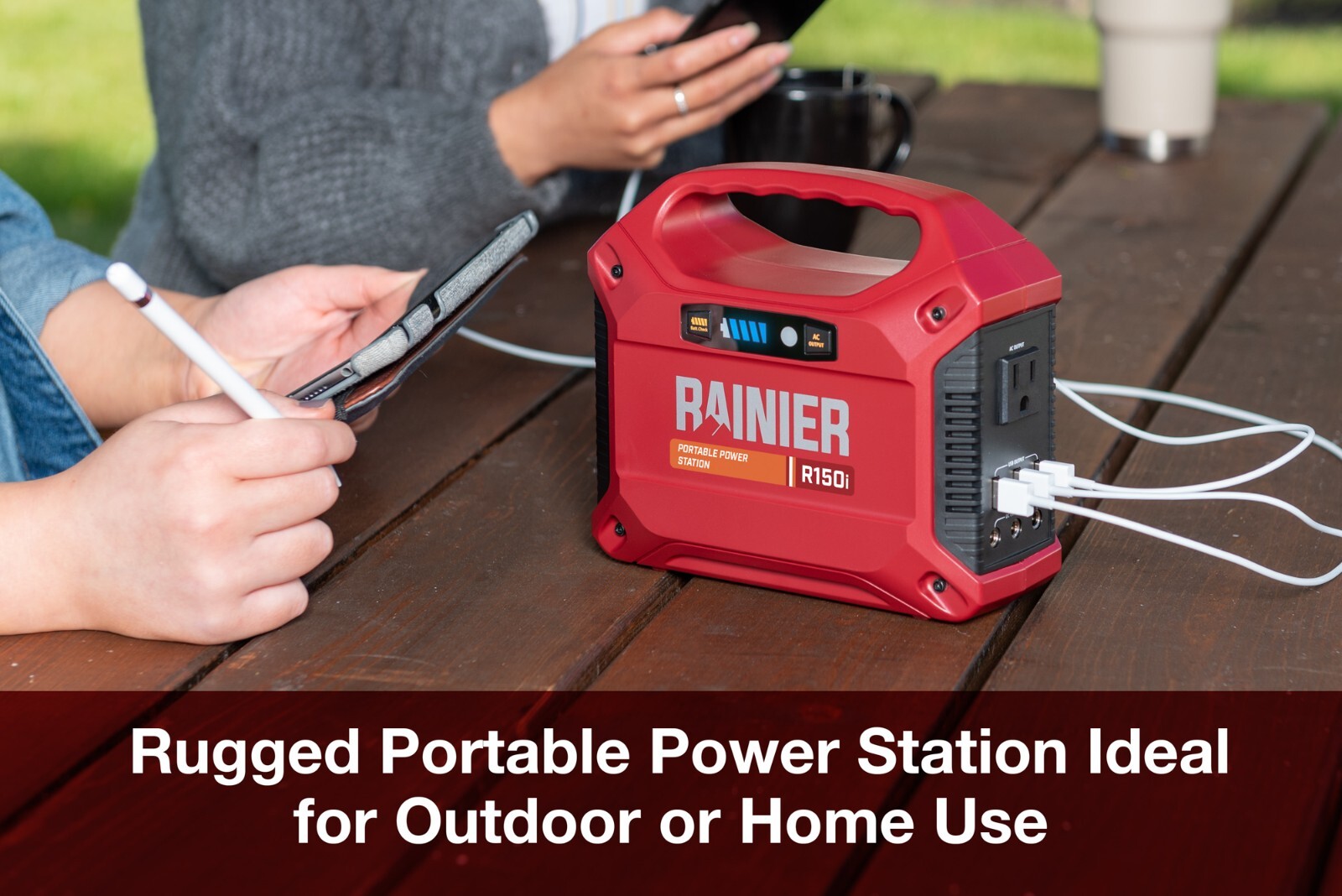 Rainier 150 Watt Portable Power Station 155 Wh Backup Lithium Battery