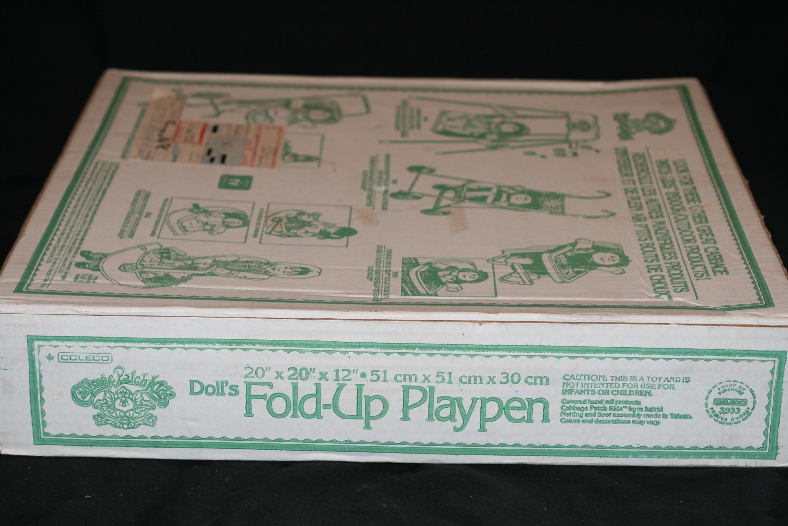 VTG 1984 COLECO CABBAGE PATCH KIDS FOLD-UP PLAYPEN NEW UNOPENED RARE PLAY PEN