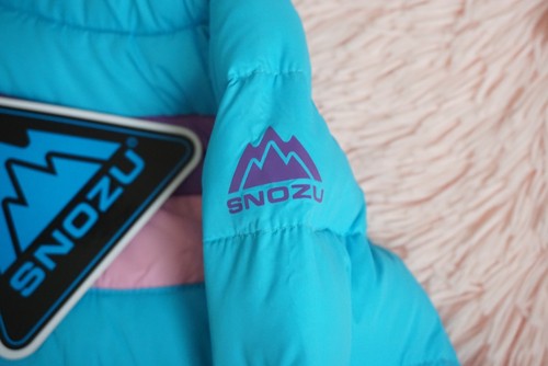 Snozu Toddler Girls Down Coat Jacket Sky Blue Pink Purple Size 2T NWT