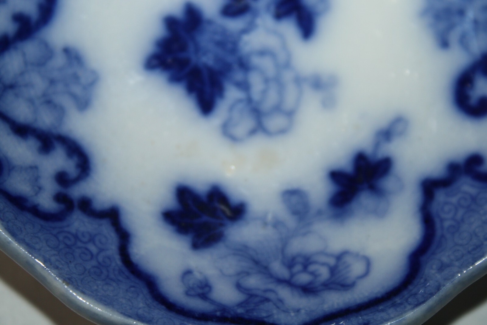 Antique Flow Blue Cauldon 