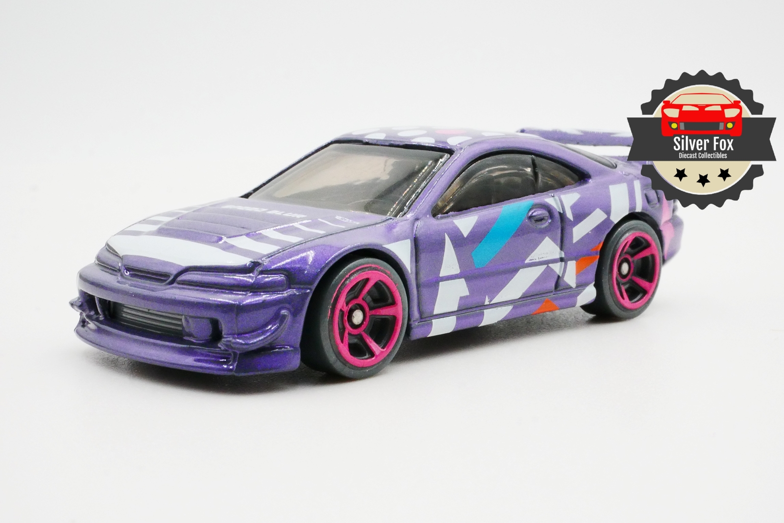 2001 ACURA INTEGRA GSR RACING PURPLE 1:64 SCALE DIECAST COLLECTOR MODEL CAR