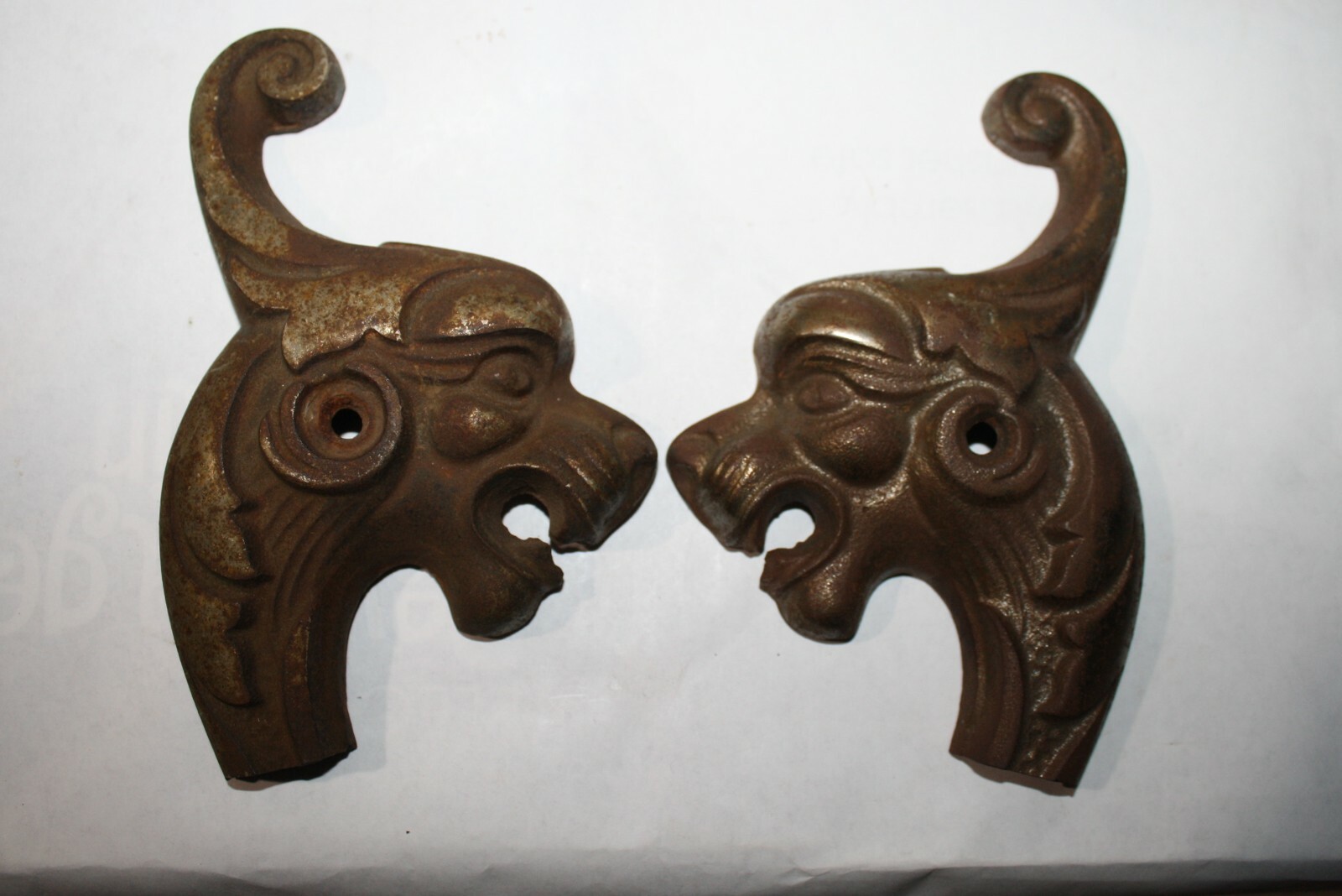 Antique Metal Gargoyle Hardware For Repurpose