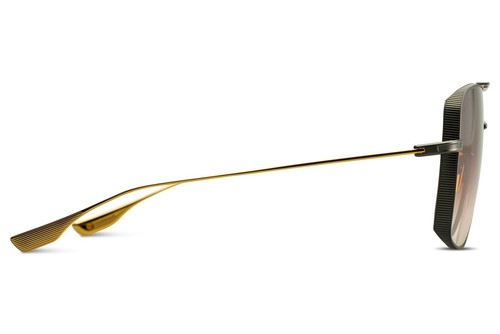 Pre-owned Dita Dubsystem Dts157-a-02 Black Iron Yellow Gold Burgundy Navigator Sunglasses In Red