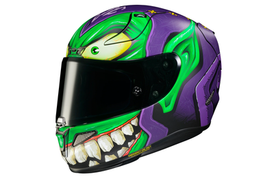 HJC RPHA 11 Pro Green Goblin Helmet - MC-48SF Green/Purple