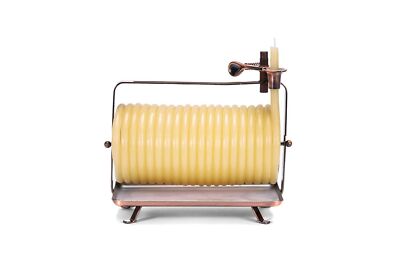 Candle by the Hour 80-Hour Horizontal Candle, Eco-friendly Natural Beeswax wi...