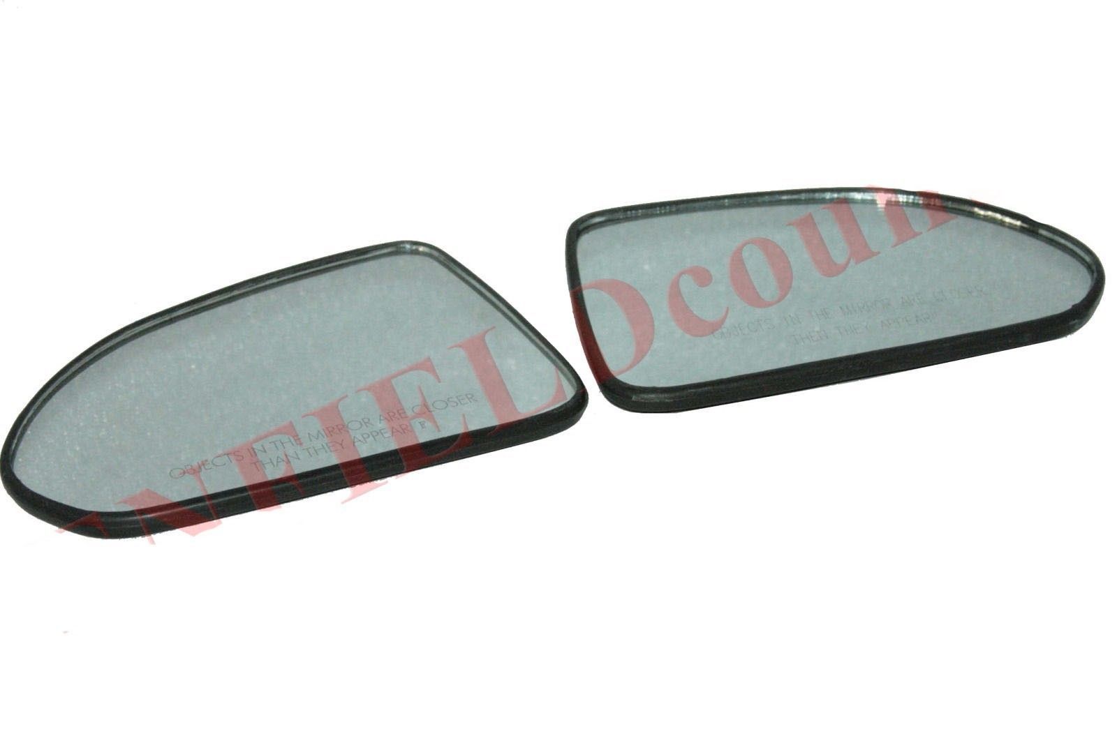 Honda T-3 Left & Right Side Rear View Convex Mirror Glass With Base Plate 