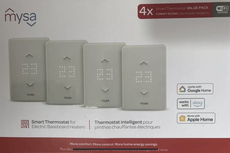 Mysa Smart Thermostat for Electric Baseboard Heaters - White 4