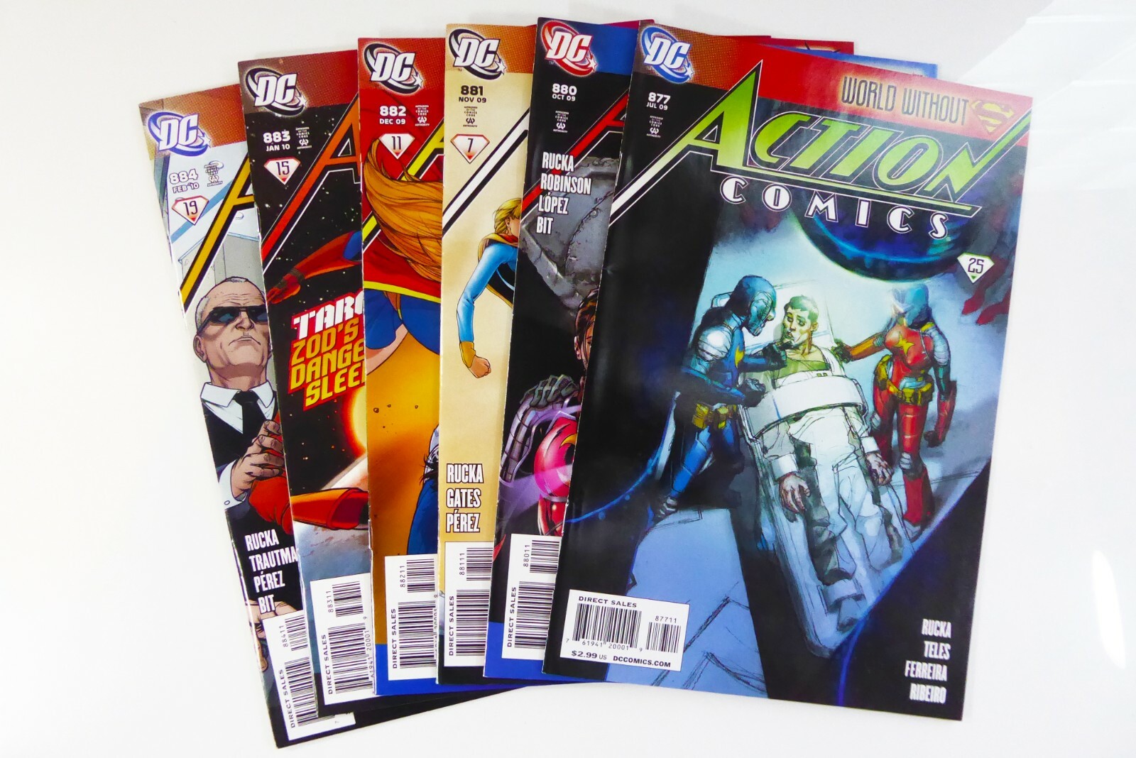 DC ACTION COMICS #877 880 881 882 883 884 Greg Rucka LOT VF