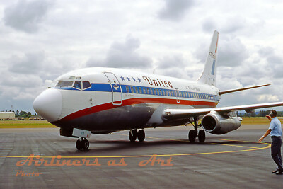 United Airlines Boeing 737-222 N9016U in July 1977 8''x12'' Color Print