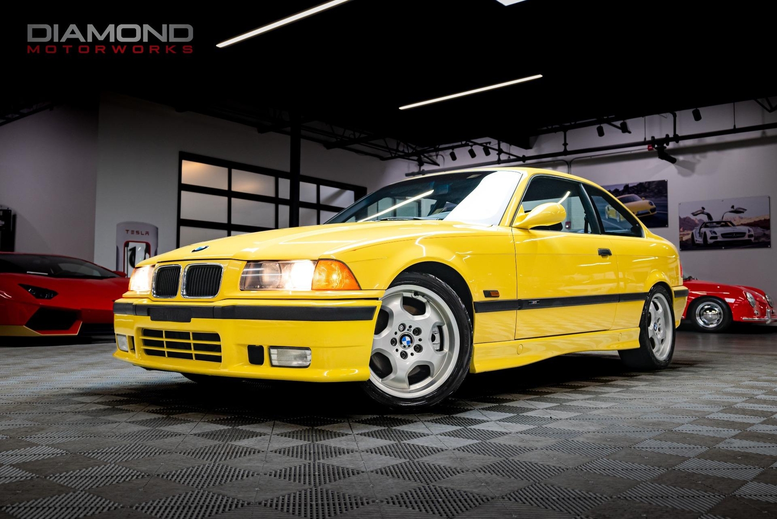 1995 BMW M3 Coupe 69993 Miles Dakar Yellow Coupe 3.0L NA I6 double overhead cam