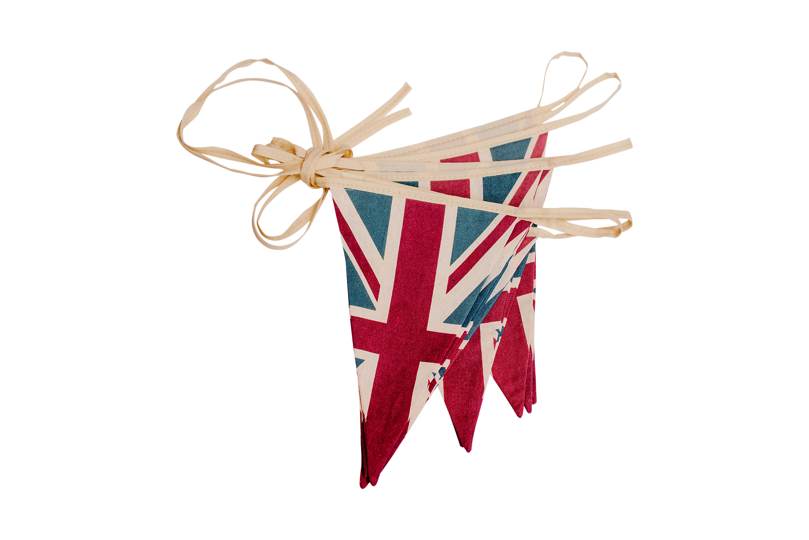Vintage British Union Jack Textile Flag Cloth Fabric Bunting Retro Banner Uk Ebay
