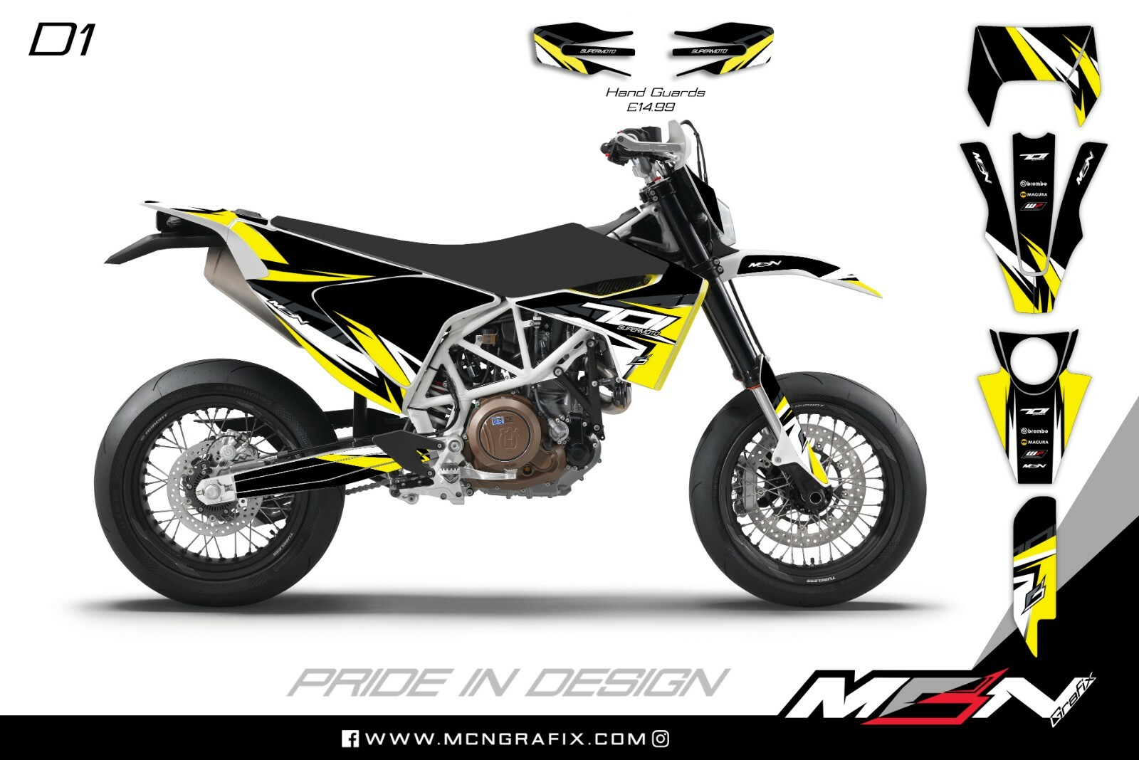 Husqvarna 701 Supermoto & Enduro 20162020 Graphic Kit Decal Kit
